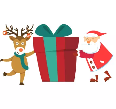 Father and son t-shirt joyful santa gift - TenStickers