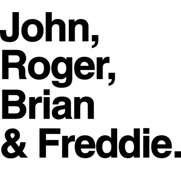 T-shirt with name names shown prominently - TenStickers