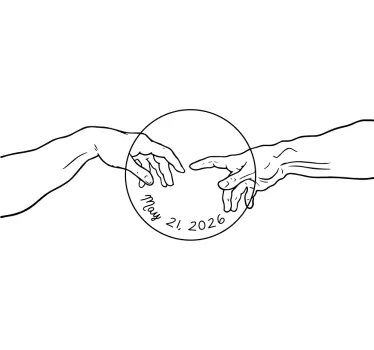 Mother and daughter t-shirt couple hands embrace - TenStickers