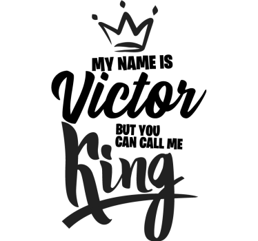 Call me King T-shirt with name - TenStickers