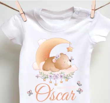 Baby t-shirt cozy bear sleepy time design - TenStickers