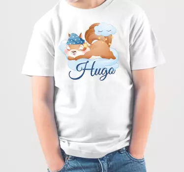 Baby t-shirt sleepy squirrel design - TenStickers