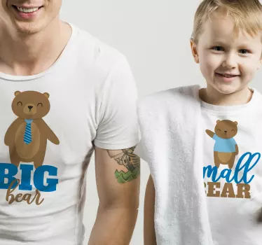 Big bear/little bear Father  and son matching shirts - TenStickers