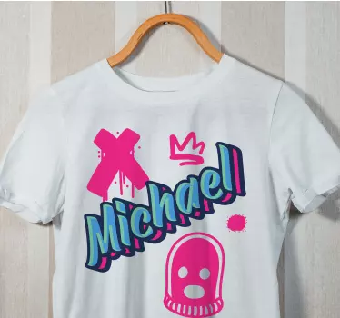 Bold name statement t-shirt - TenStickers