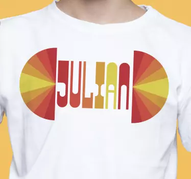 Colorful name display t-shirt - TenStickers