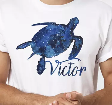 Cosmic turtle art t-shirt - TenStickers