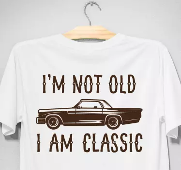 Father and son t-shirt classic not old - TenStickers