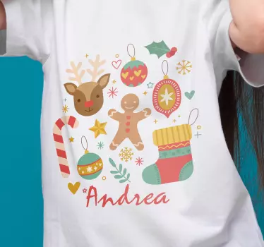 Father and son t-shirt holiday cheer - TenStickers