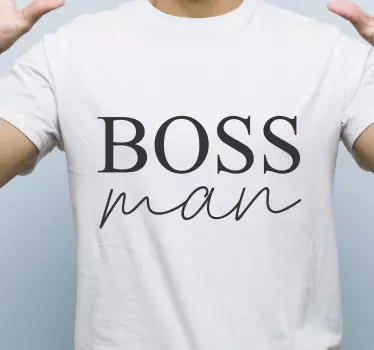 Father and son t-shirt i'm the boss here - TenStickers