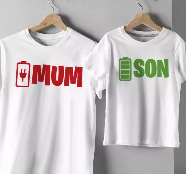 Father and son t-shirt mum and son - TenStickers