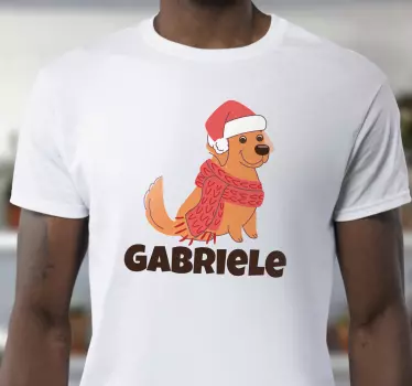 Festive dog design hoodie - TenStickers
