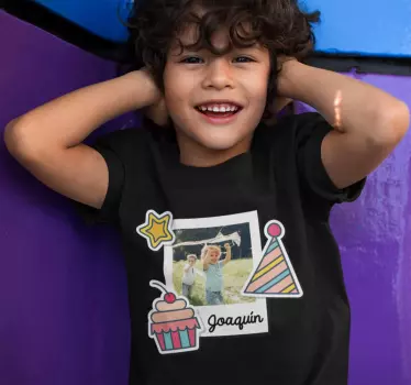 Joyful Birthday Celebration kids t-shirt - TenStickers
