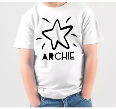 Kids t-shirt star emblazoned archie - TenStickers