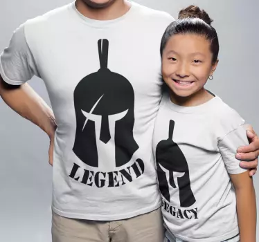 Legend and Legacy Father and kid t-shirt - TenStickers