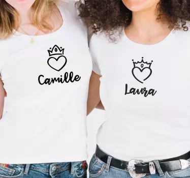Mother and daughter t-shirt majestic heart shirts - TenStickers