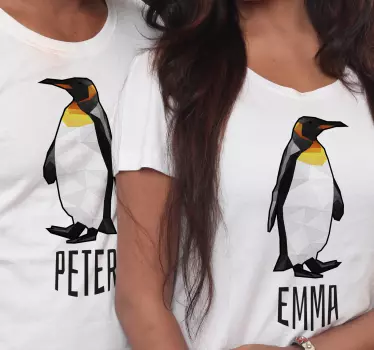 Mother and daughter t-shirt penguin love duo - TenStickers