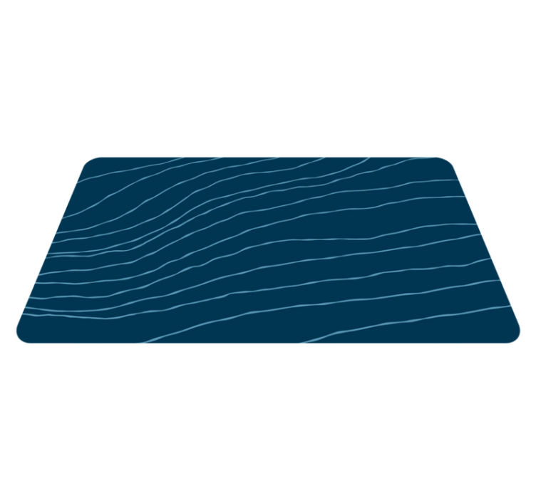 Wavy line patterns vinyl rug bathroom - TenStickers