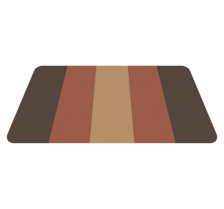 Colourful stripes vinyl rug bathroom - TenStickers