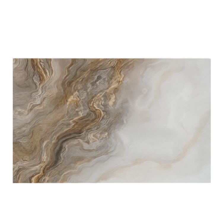 Taupe onyx effect marble vinyl rug - TenStickers