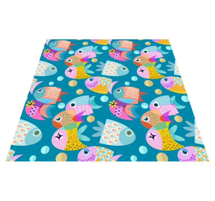 Animal vinyl rug fish design for children - TenStickers