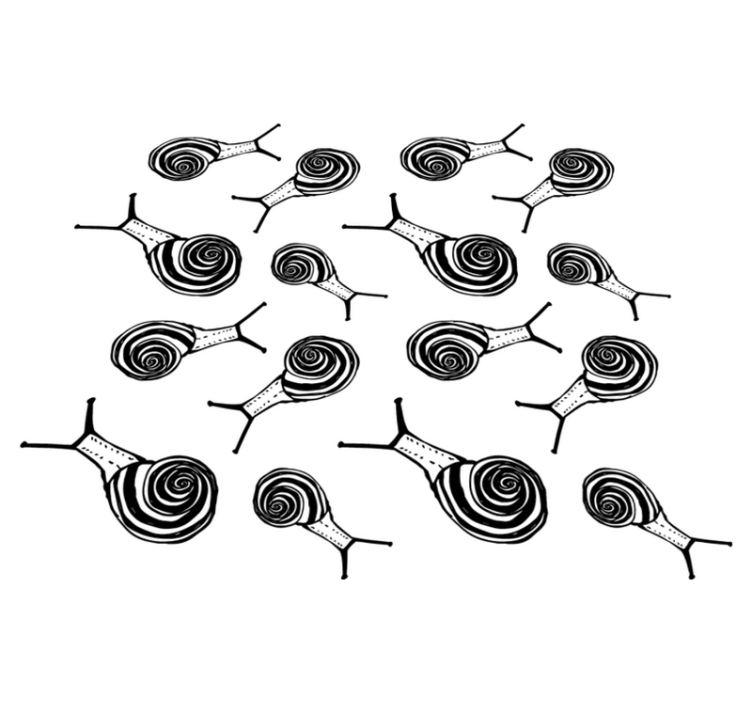 Animal vinyl rug snails collection - TenStickers