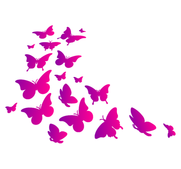 Animal vinyl rug butterfly window design - TenStickers