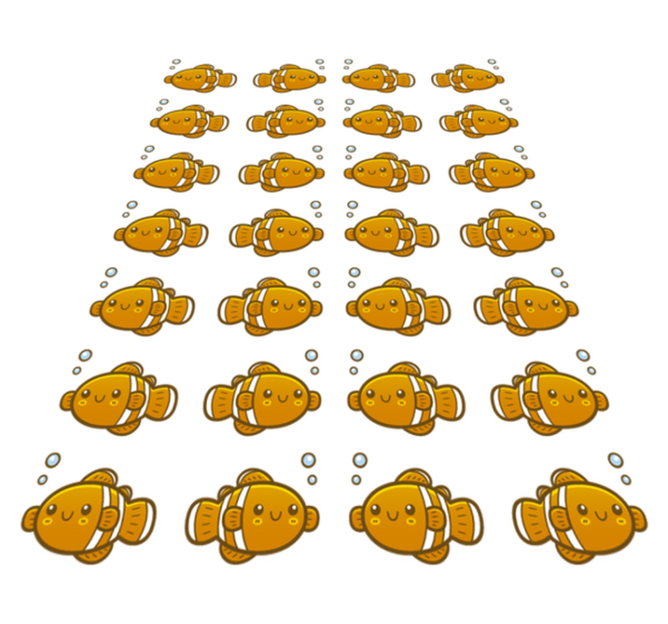 Animal vinyl rug clownfish design - TenStickers
