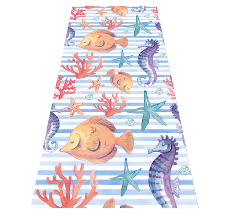 Animal vinyl rug sea life patterns - TenStickers