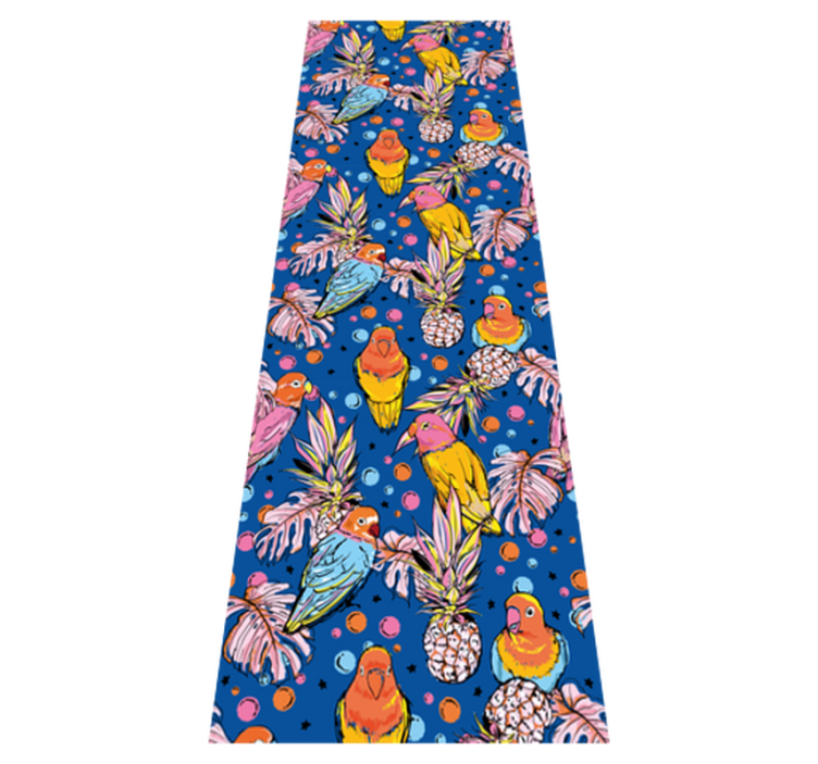 Colorful plumage animal vinyl rug - TenStickers