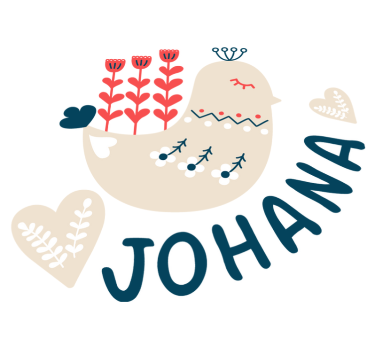 Animal vinyl rug nordic snowbird custom design - TenStickers