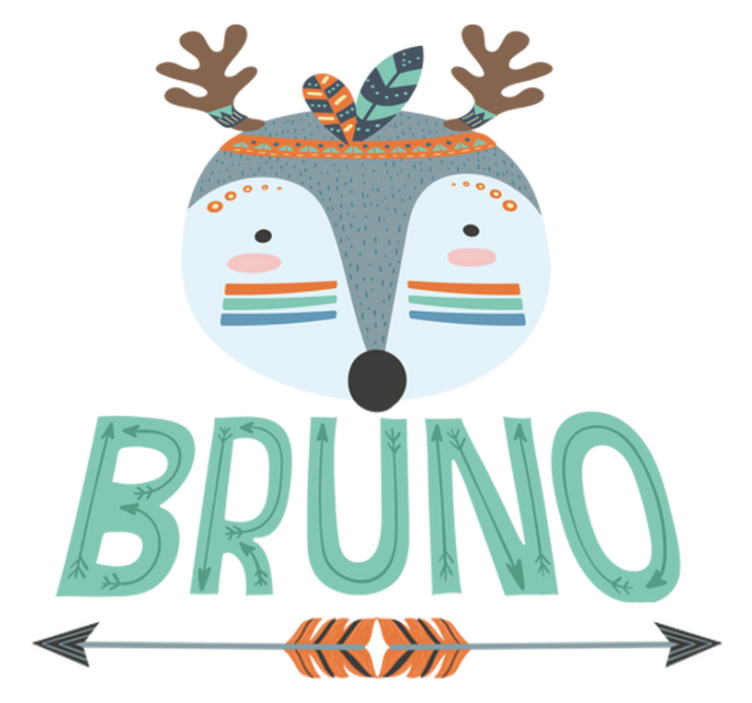 Animal vinyl rug nordic deer personalized - TenStickers