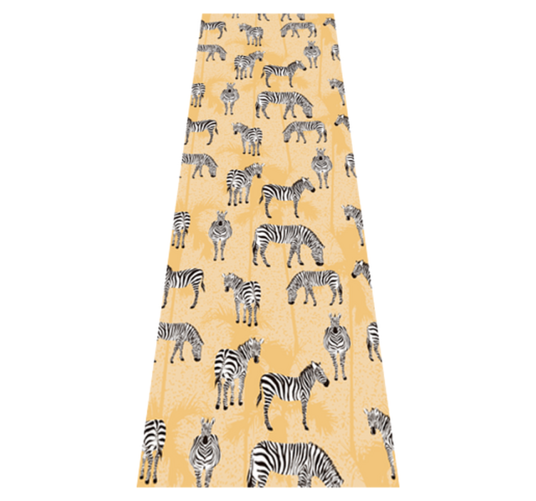 Animal vinyl rug zebra patterns - TenStickers