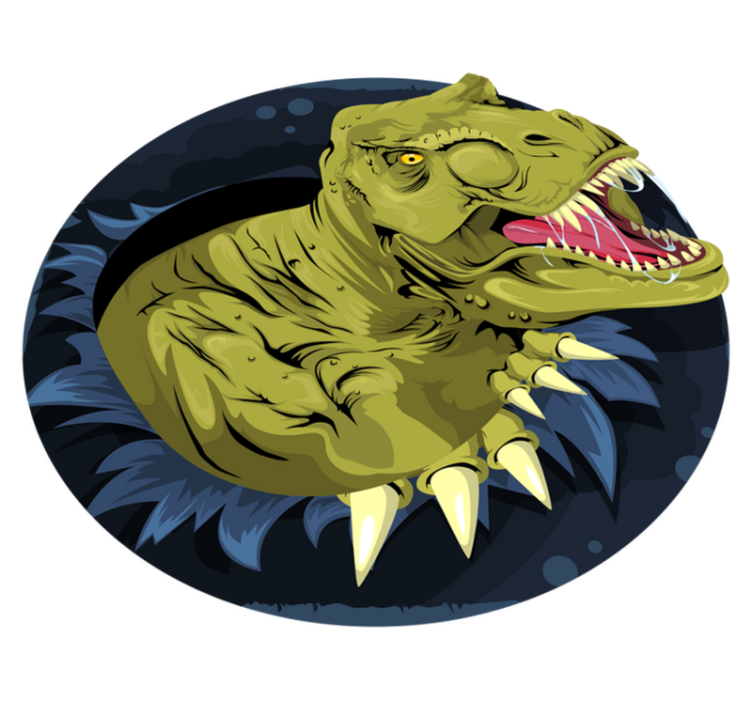 Animal vinyl rug tyrannosaurus rex skull - TenStickers