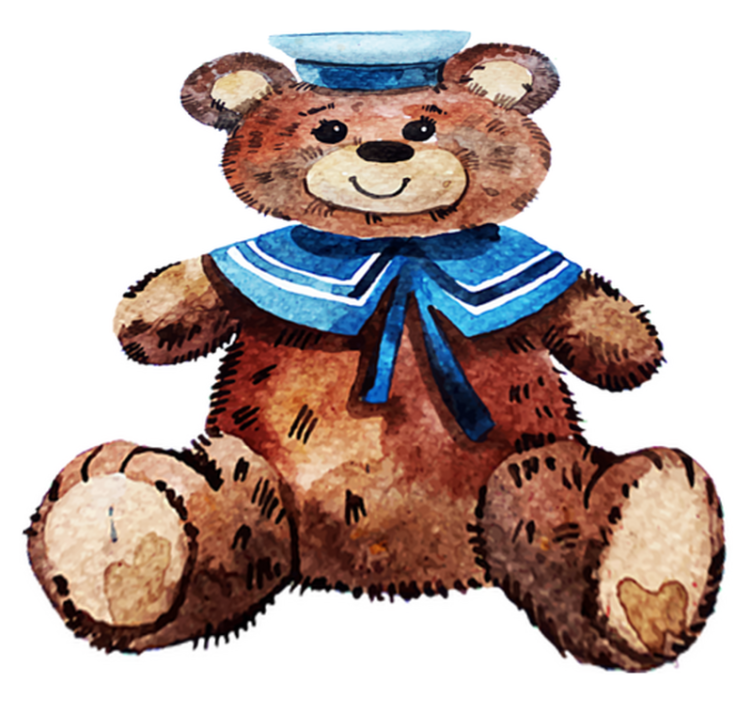Sailor bear character animal vinyl rug - TenStickers