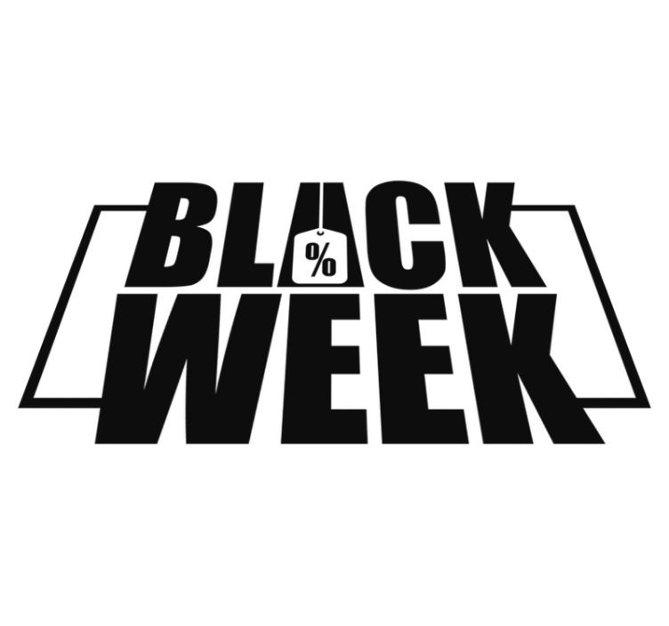 Black friday vinyl rug for showroom display - TenStickers