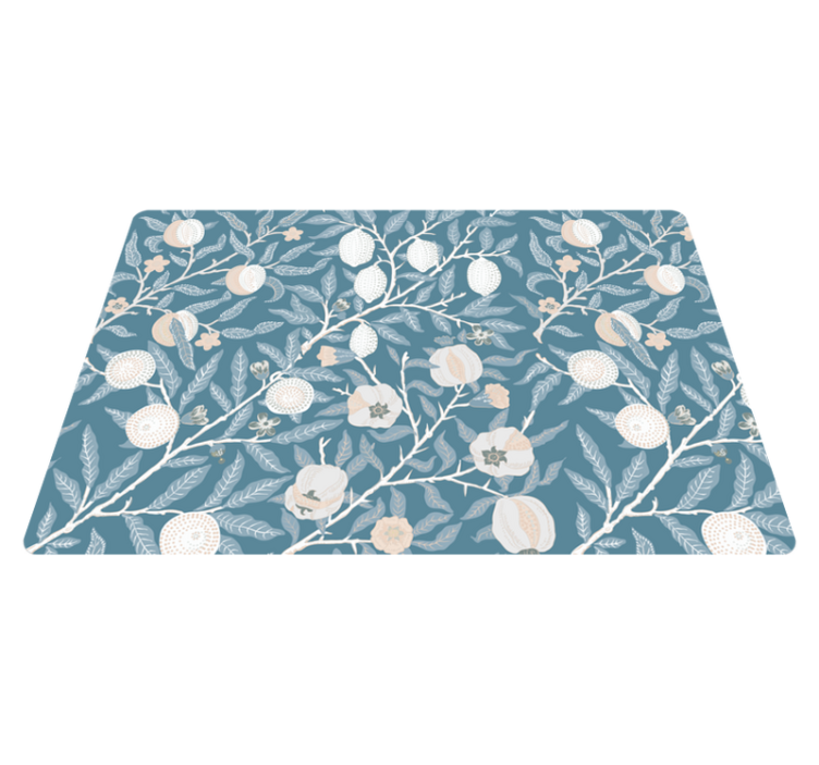 Vinyl rug flowers with elegant retro design - TenStickers