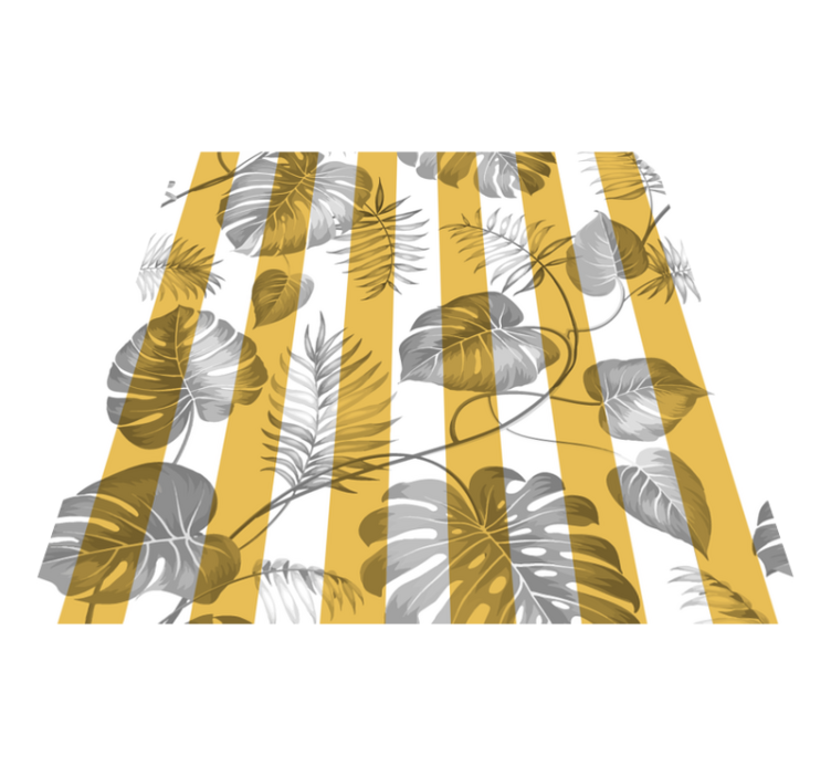 Vinyl rug flowers sliding wardrobe door - TenStickers