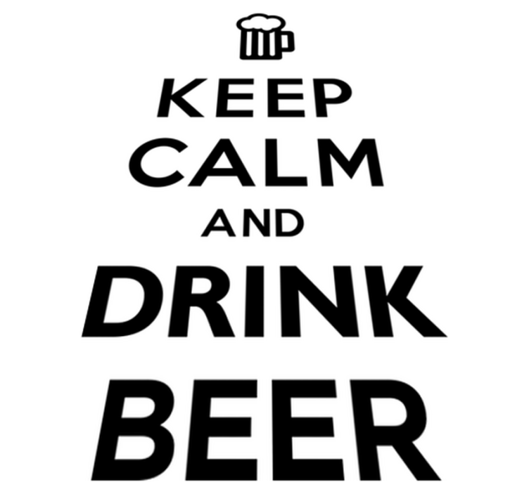 Kitchen vinyl rug for relaxation and beer enjoyment - TenStickers