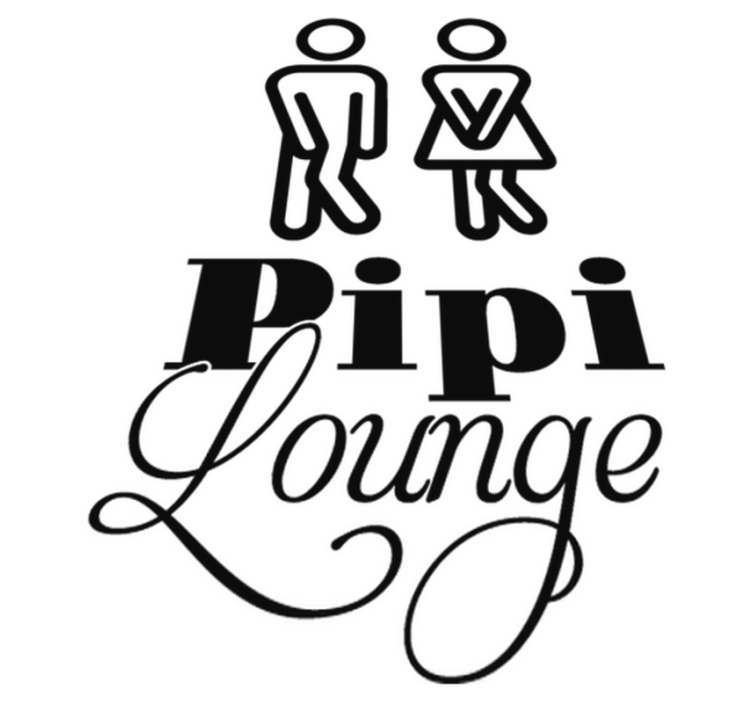 Vinyl rug bathroom pipi lounge area rug - TenStickers