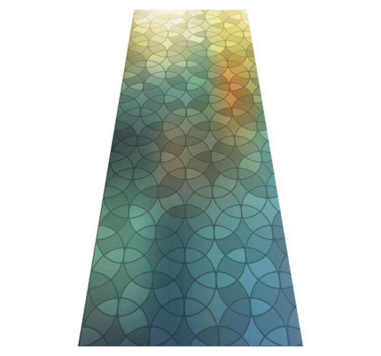 Vinyl rug bathroom with 3d glass effect design - TenStickers