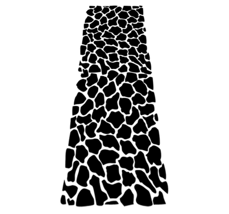 Vinyl rug bathroom with giraffe print - TenStickers