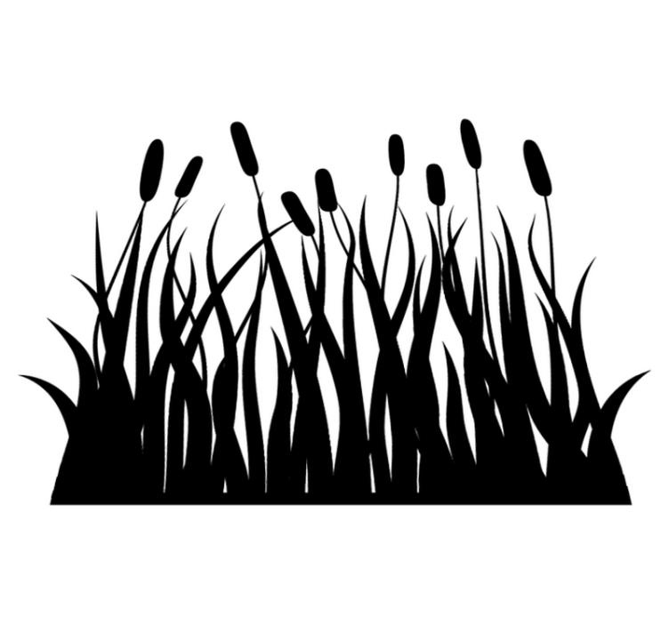 Vinyl rug bathroom in solid rush grass - TenStickers