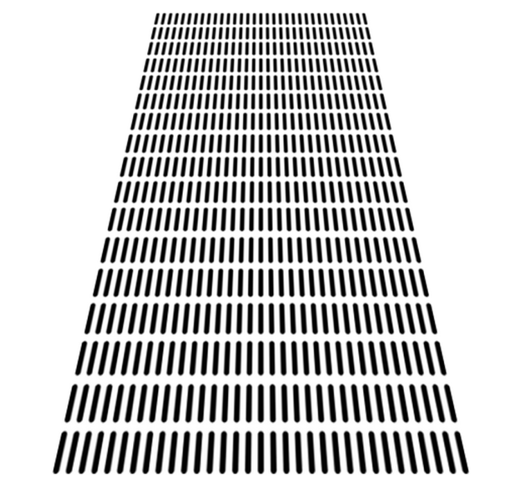 Vinyl rug bathroom with minimalist lines - TenStickers