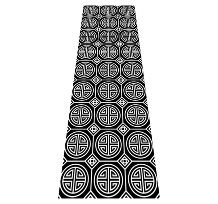 Vinyl rug bathroom japanese minimalist design - TenStickers