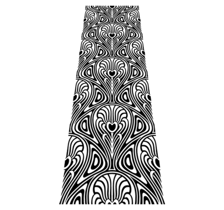 Vinyl rug bathroom in art nouveau style - TenStickers