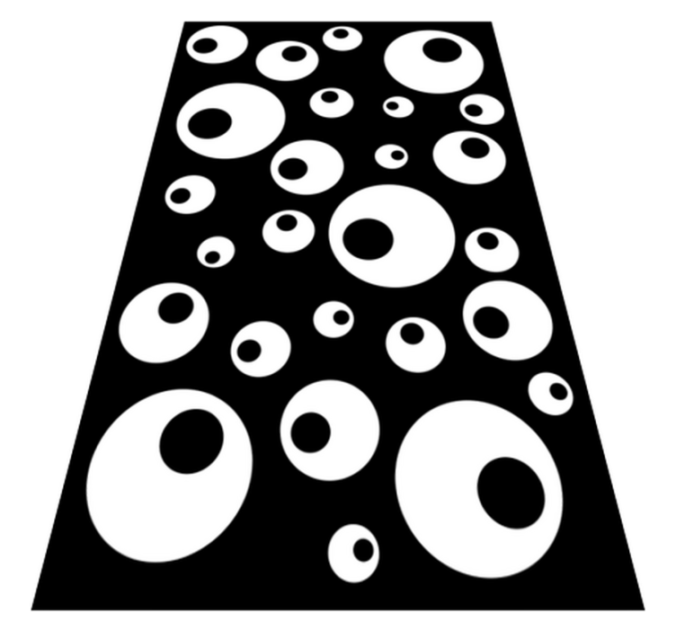 Vinyl rug bathroom water beads - TenStickers