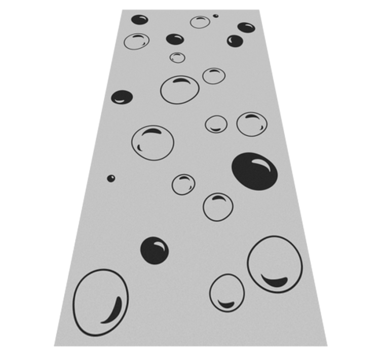Vinyl rug bathroom bubbles shower - TenStickers