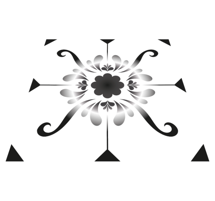 Vinyl rug bathroom with tile pattern design - TenStickers