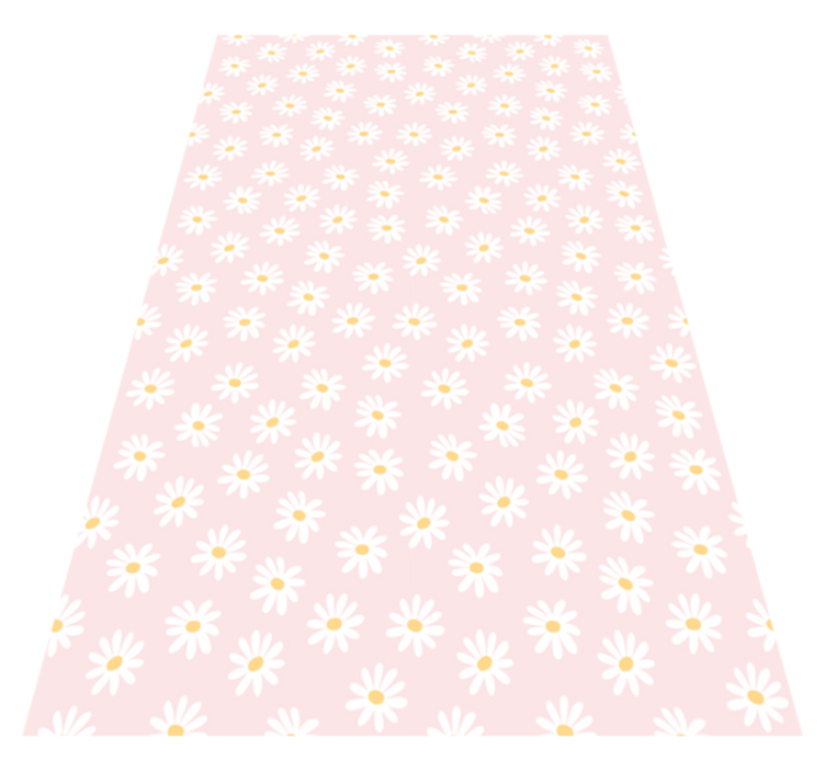 Vinyl rug flowers daisy flower design - TenStickers