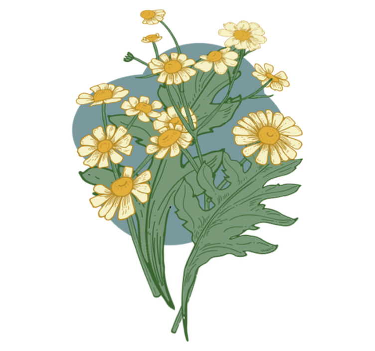 Vinyl rug flowers vivid bloom arrangement - TenStickers